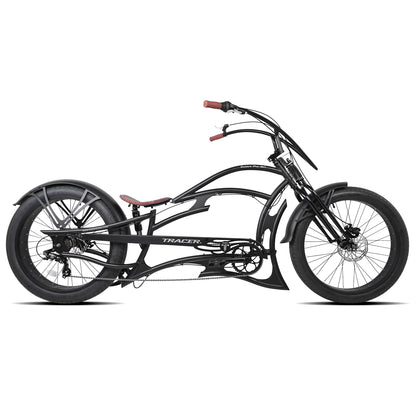 Tracer Raider Pro DS 26" 7-Speed Chopper Style Stretch Cruiser Bike