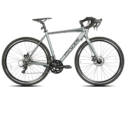 Tracer VELOCITY 700C Road Bike with Aluminum Frame, Available in Matte Black and Grey - Chico USA, Inc.