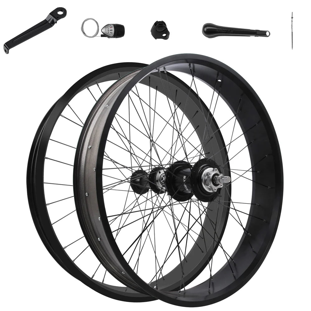 Tracer Bikes | Tracer WH-TR952636RK3 26" Fat Tire Wheel Set with Sturmey Archer 3-Speed Hub, Disc Brake Compatible |  Chico USA, Inc. 