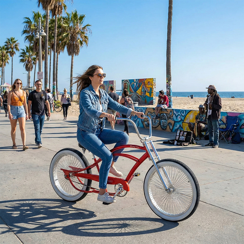 Tracer Beacon Pro 26" Stretch Cruiser Bike, Hi-ten Steel Frame, Single Speed - Chico USA, Inc.