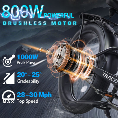 Tracer Twenty5 800W Chopper Styel Ebike - Chico USA, Inc.