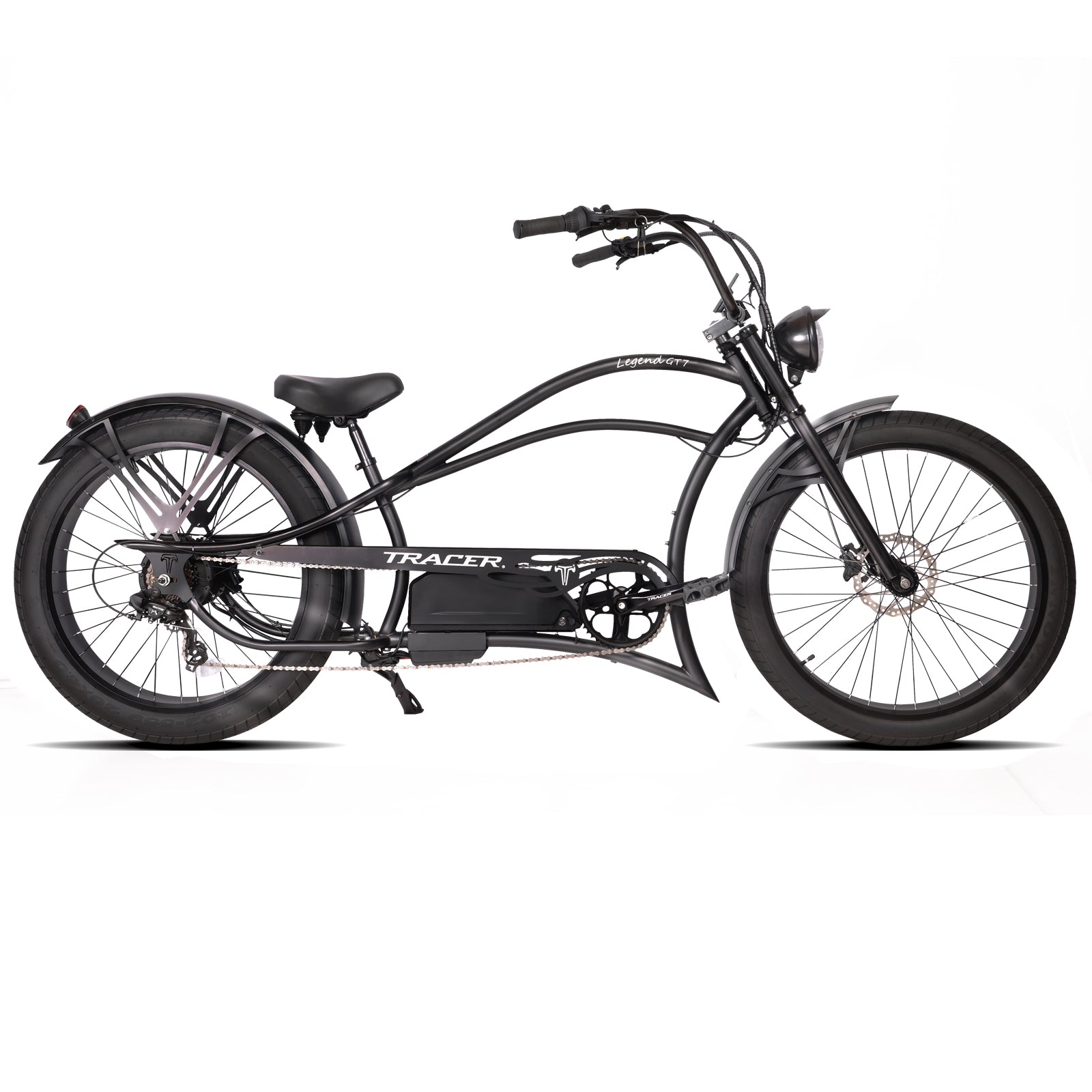 Tracer Bikes | Legend GT7 1000W Electric Cruiser Bike – 1000W Motor, Fat Tires, 80 Miles Range, Chopper Style |  Chico USA, Inc. 