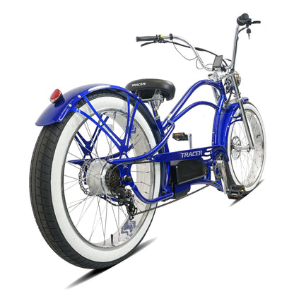 Tracer Bikes | Legend GT7 1000W Electric Cruiser Bike – 1000W Motor, Fat Tires, 80 Miles Range, Chopper Style |  Chico USA, Inc. 