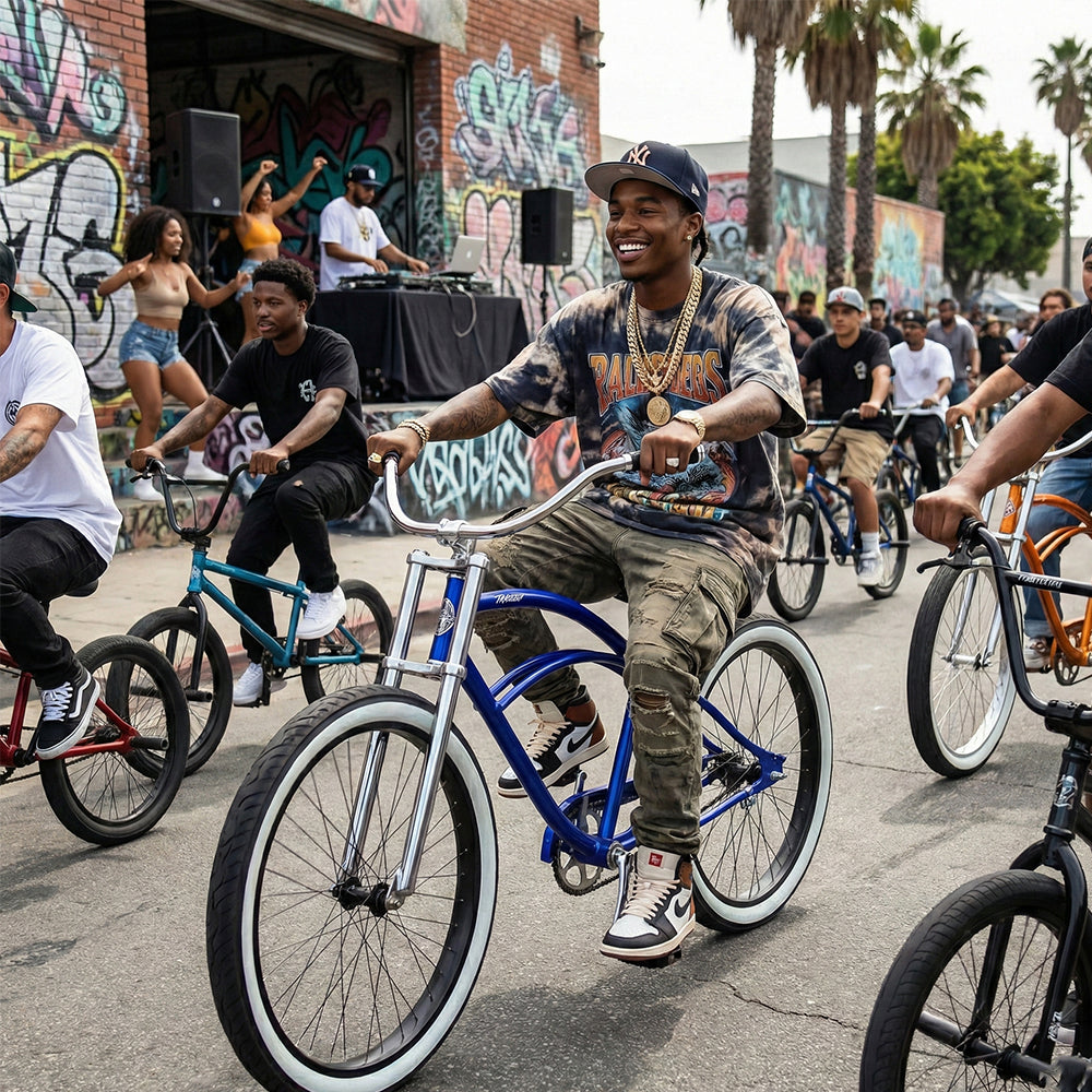 Tracer Master 29" Chopper Stretch Beach Cruiser Fat Tire Bike, Single-Speed - Chico USA, Inc.