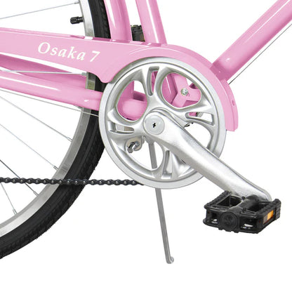 Tracer Bikes | Tracer Osaka 700C 7 Speed Hybrid City Bike with Moon-Type Handlebar for Women |  Chico USA, Inc. 