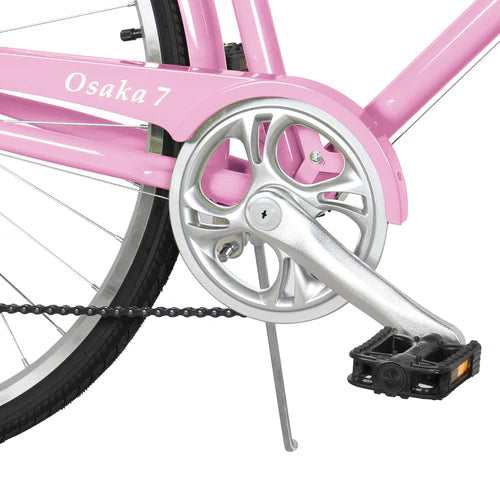 Tracer Bikes | Tracer Osaka 700C 7 Speed Hybrid City Bike with Moon-Type Handlebar for Women |  Chico USA, Inc. 