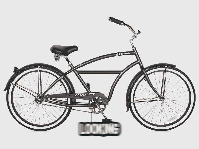 Load video: Tracer TAHA 26" Men's Beach Cruiser Bike with Coaster Brake and Alloy Rims