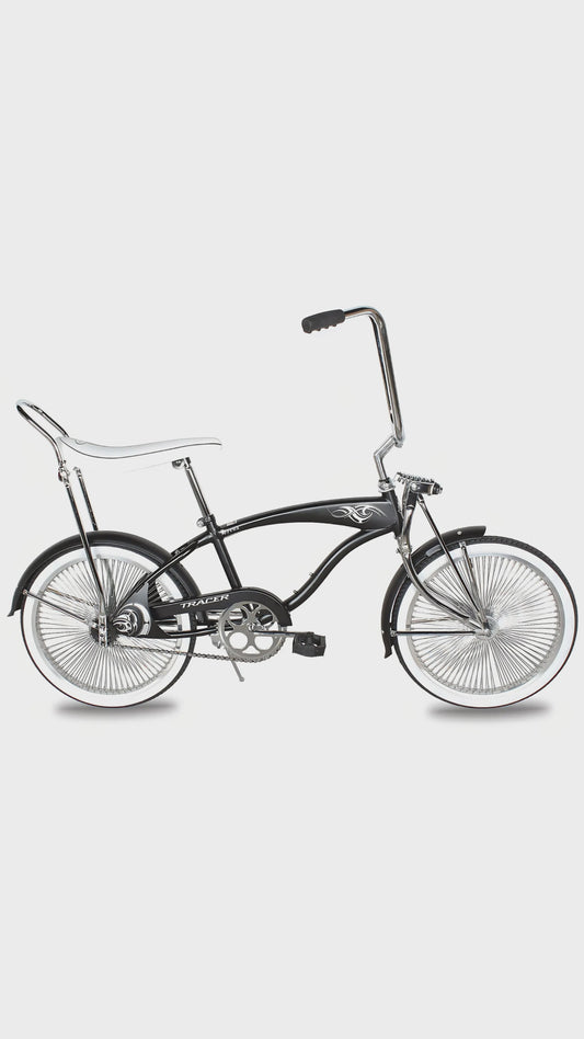 Tracer Hyena Classic Beach Lowrider Bike with 20" Wheels and Banana Seat, Single Speed