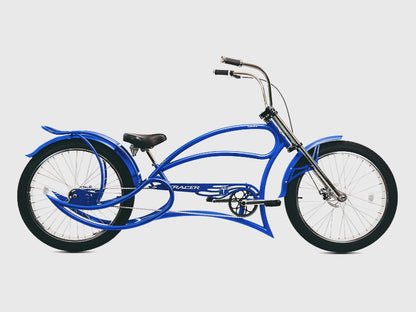 Tracer Leopard GT Chopper Stretch Cruiser Bike with 3-Speed Rear Hubs