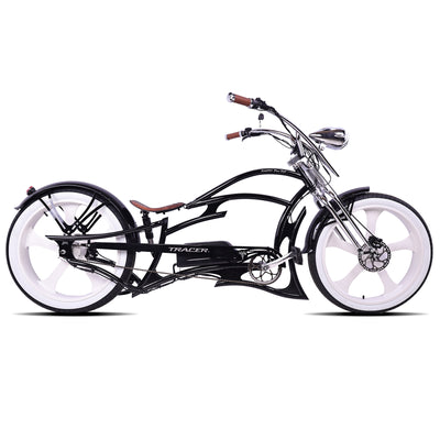 Tracer Raptor Pro DS 800W Chopper Style Stretch Cruiser Bike - Chico USA, Inc.