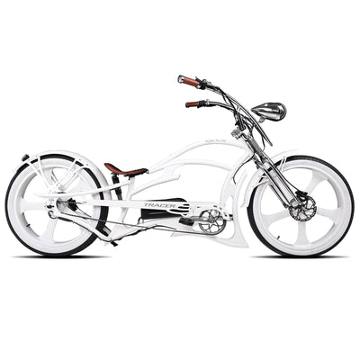 Tracer Raptor Pro DS 800W Chopper Style Stretch Cruiser Bike - Chico USA, Inc.