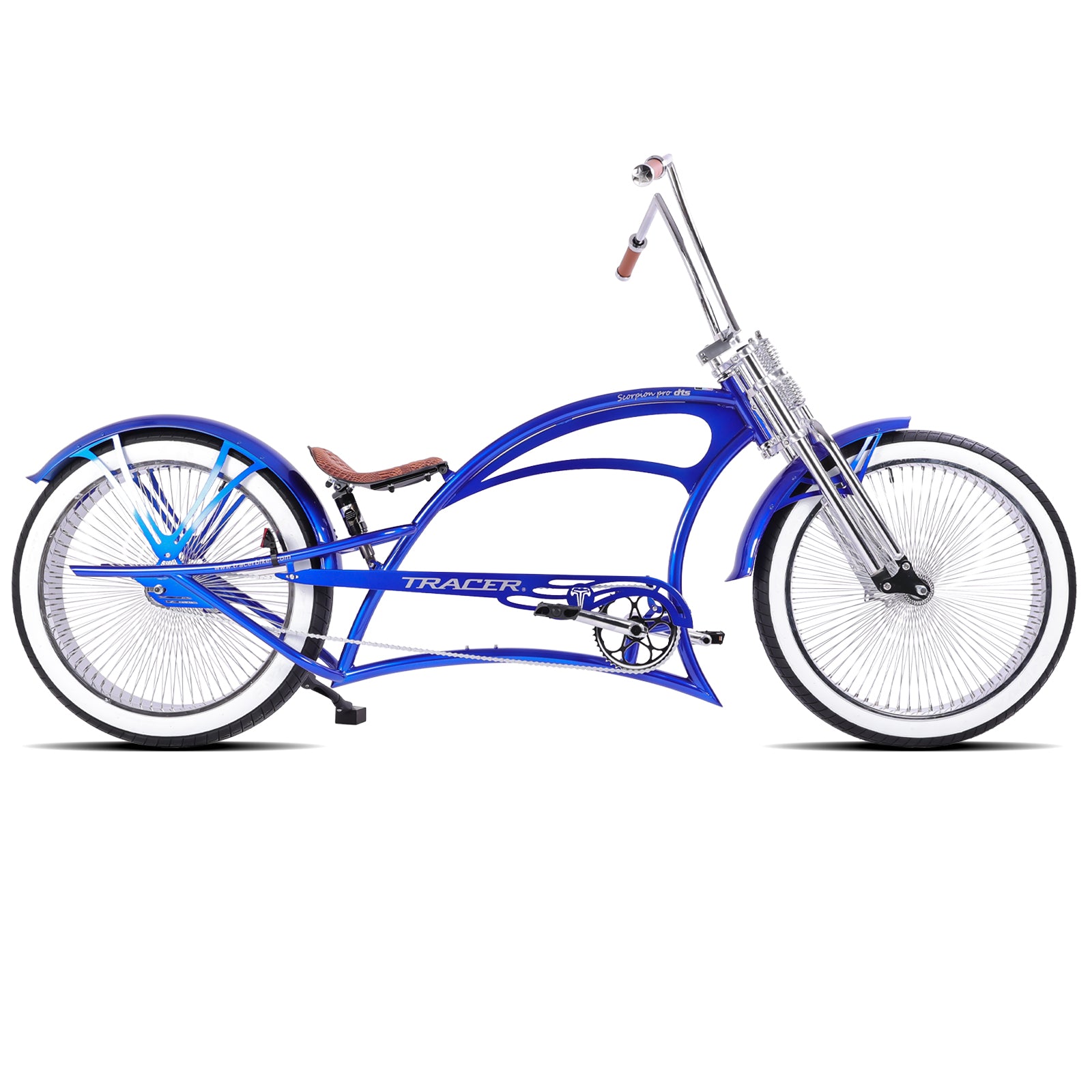 Tracer Scorpion Pro DTS  26" Chopper-Style Stretch Cruiser Bike - Chico USA, Inc.
