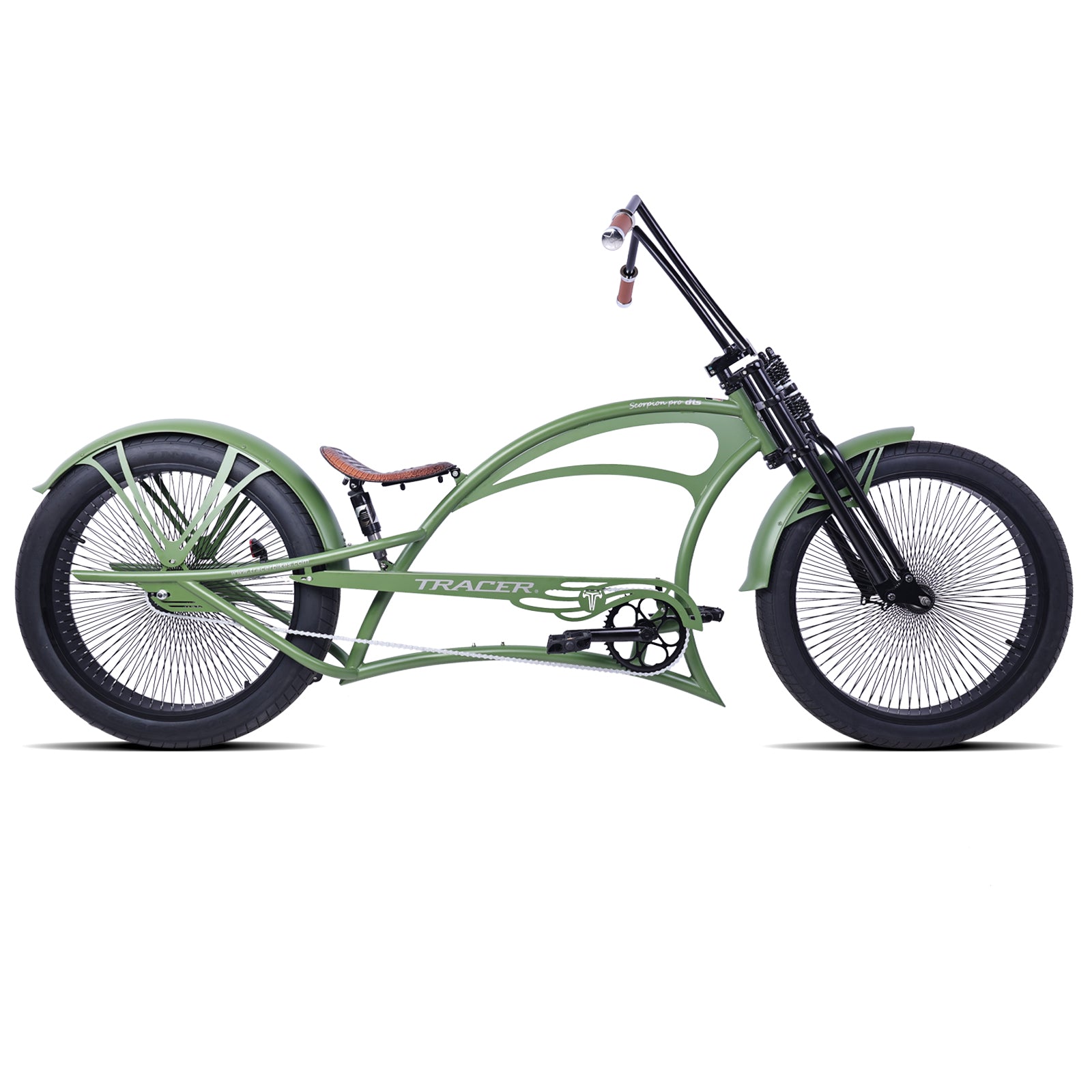 Tracer Scorpion Pro DTS  26" Chopper-Style Stretch Cruiser Bike - Chico USA, Inc.
