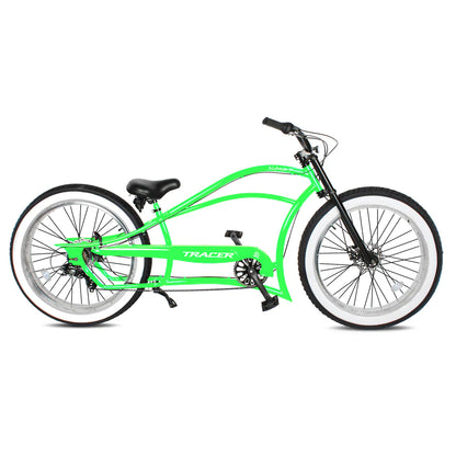 Tracer Bikes | Tracer Siena 26" Chopper Stretch Cruiser Bike, 1-Speed/7-Speed, Various Colors |  Chico USA, Inc. 
