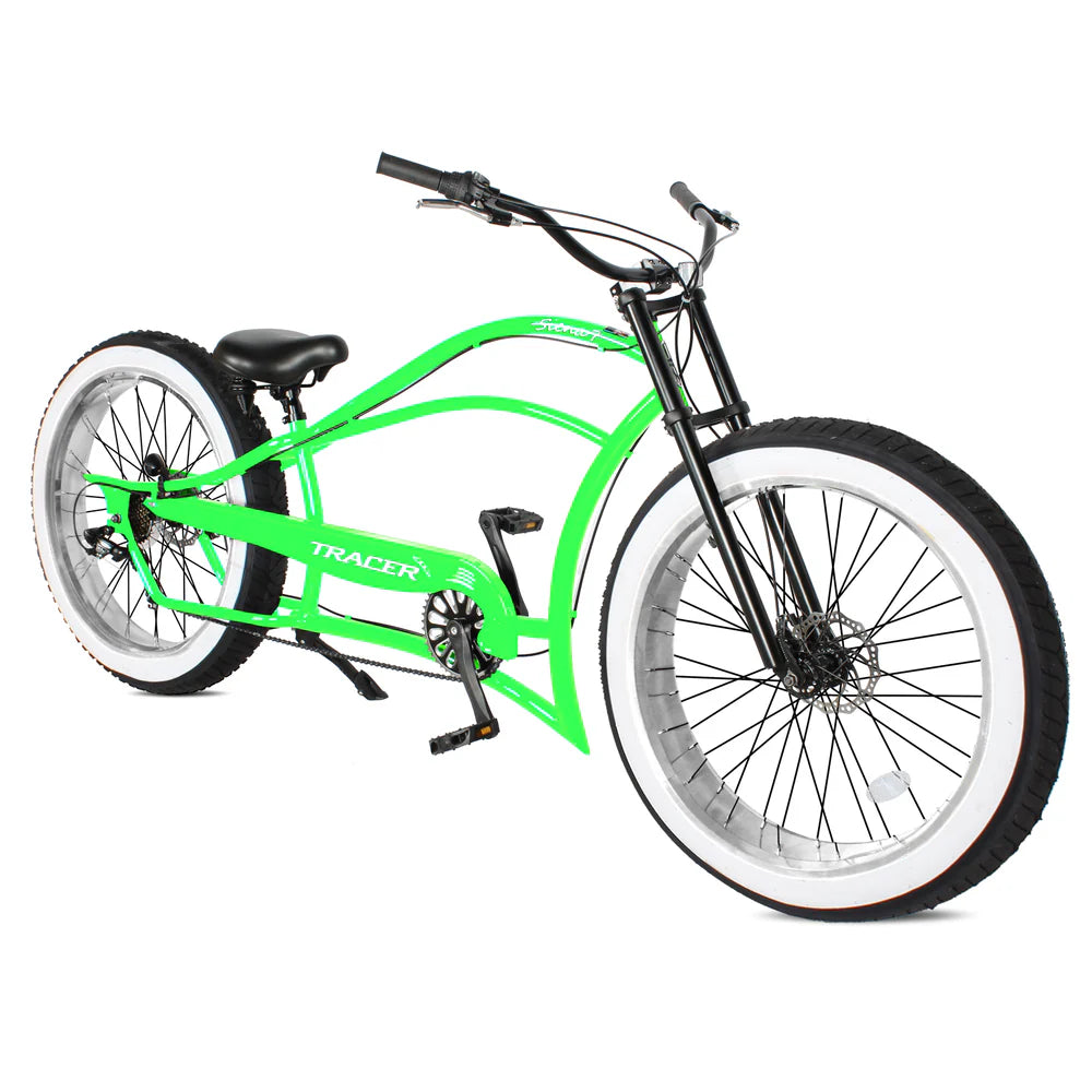 Tracer Bikes | Tracer Siena 26" Chopper Stretch Cruiser Bike, 1-Speed/7-Speed, Various Colors |  Chico USA, Inc. 
