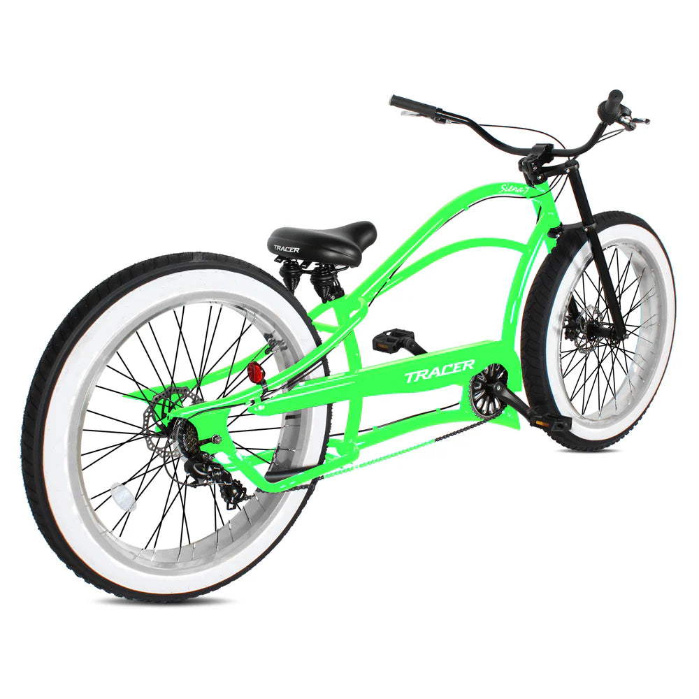 Tracer Bikes | Tracer Siena 26" Chopper Stretch Cruiser Bike, 1-Speed/7-Speed, Various Colors |  Chico USA, Inc. 