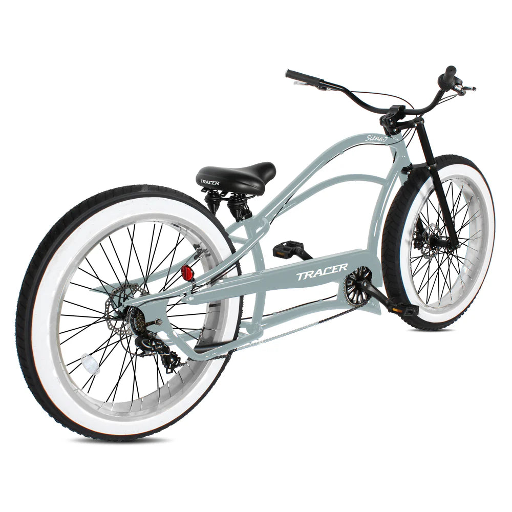 Tracer Bikes | Tracer Siena 26" Chopper Stretch Cruiser Bike, 1-Speed/7-Speed, Various Colors |  Chico USA, Inc. 