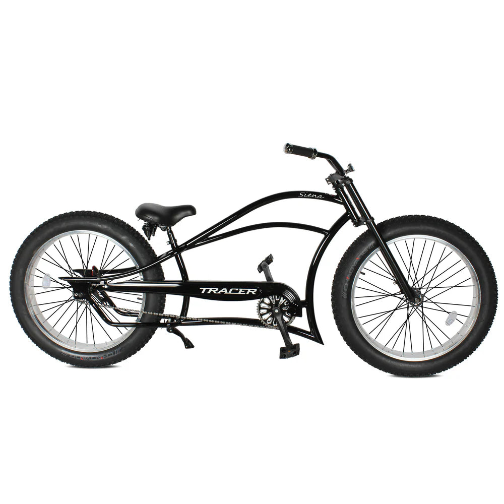 Tracer Siena 26" Chopper Stretch Cruiser Bike, 1-Speed/7-Speed, Various Colors - Chico USA, Inc.