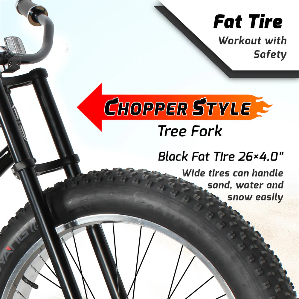 Tracer Bikes | Tracer Siena 26" Chopper Stretch Cruiser Bike, 1-Speed/7-Speed, Various Colors |  Chico USA, Inc. 