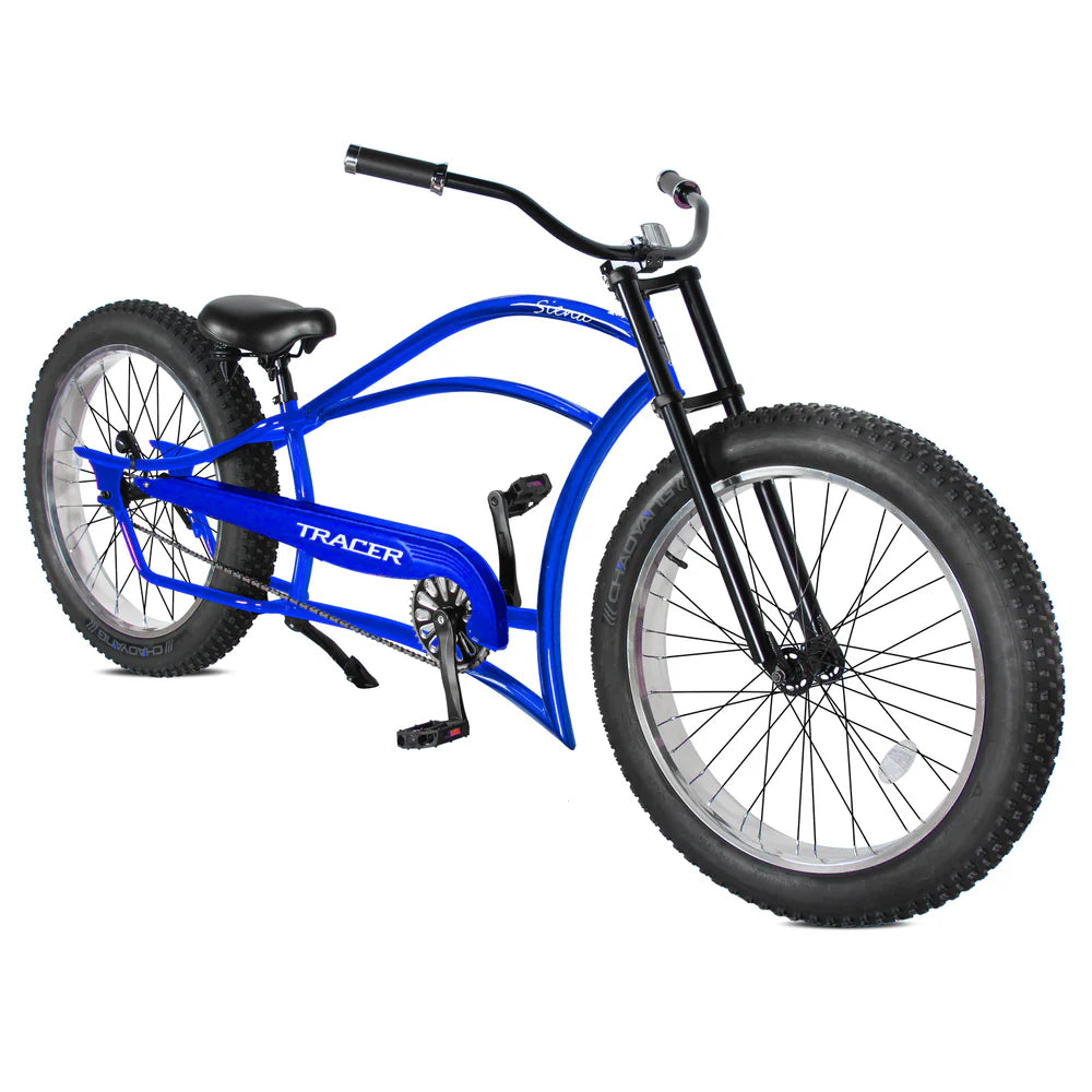 Tracer Siena 26" Chopper Stretch Cruiser Bike, 1-Speed/7-Speed, Various Colors - Chico USA, Inc.