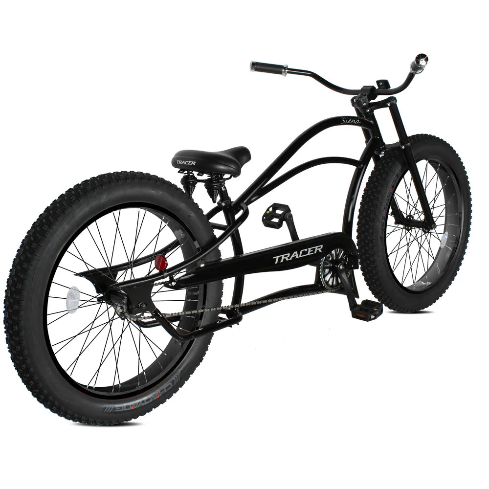 Tracer Siena 26" Chopper Stretch Cruiser Bike, 1-Speed/7-Speed, Various Colors - Chico USA, Inc.