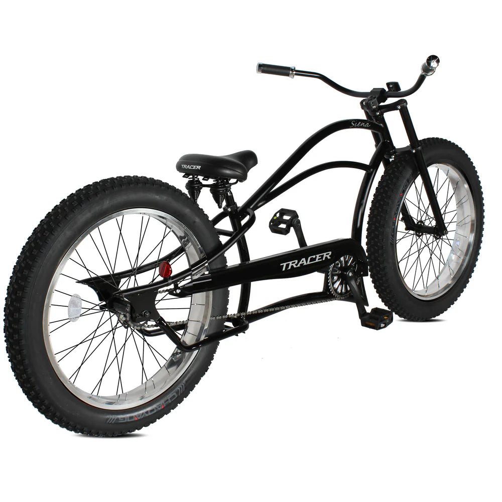 Tracer Siena 26" Chopper Stretch Cruiser Bike, 1-Speed/7-Speed, Various Colors - Chico USA, Inc.