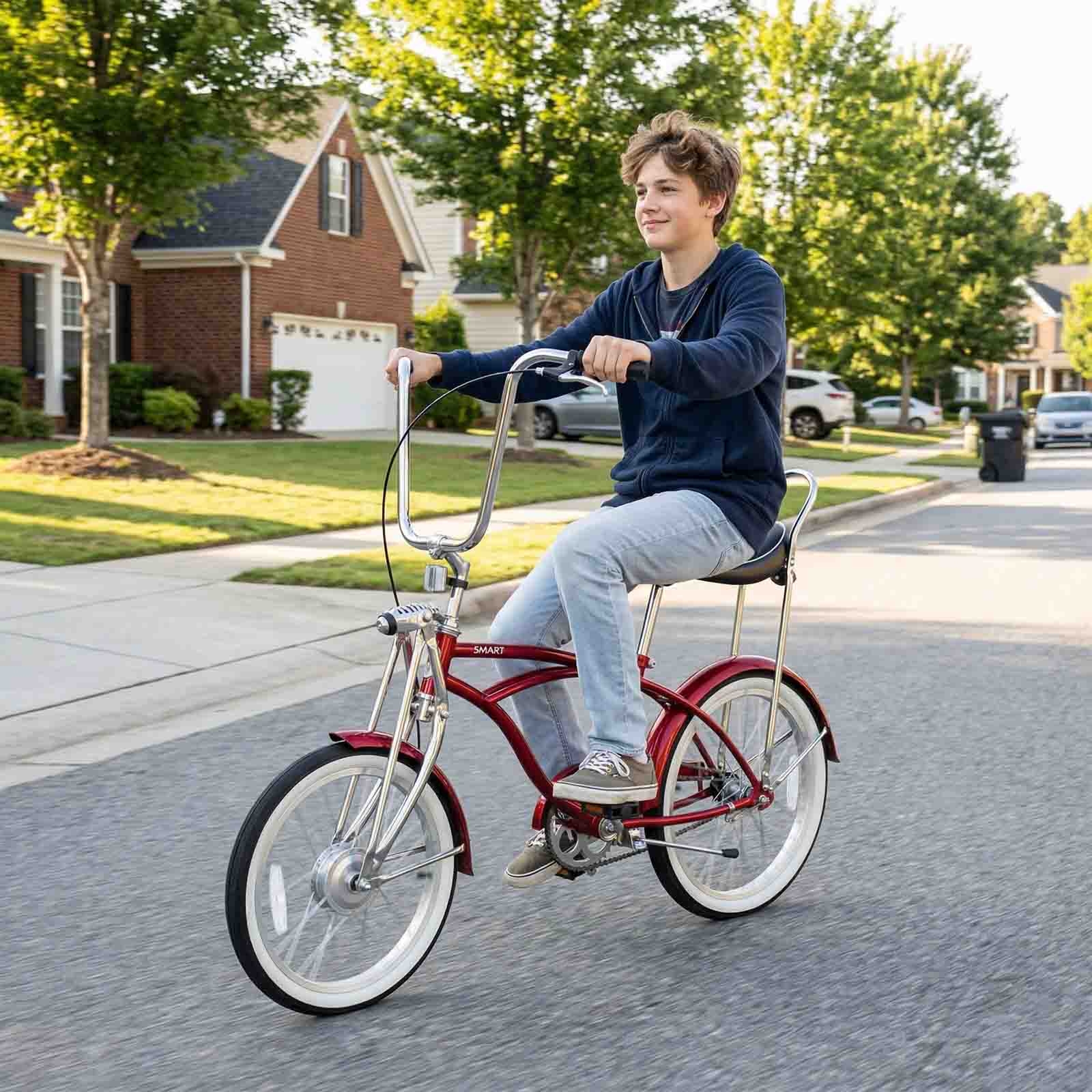 Tracer Smart Classic Beach Cruiser Bike, Single Speed with 140H Rims - Chico USA, Inc.