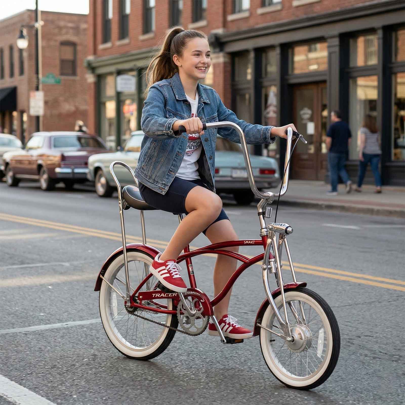 Tracer Smart Classic Beach Cruiser Bike, Single Speed with 140H Rims - Chico USA, Inc.