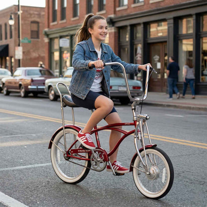 Tracer Smart Classic Beach Cruiser Bike, Single Speed with 140H Rims - Chico USA, Inc.